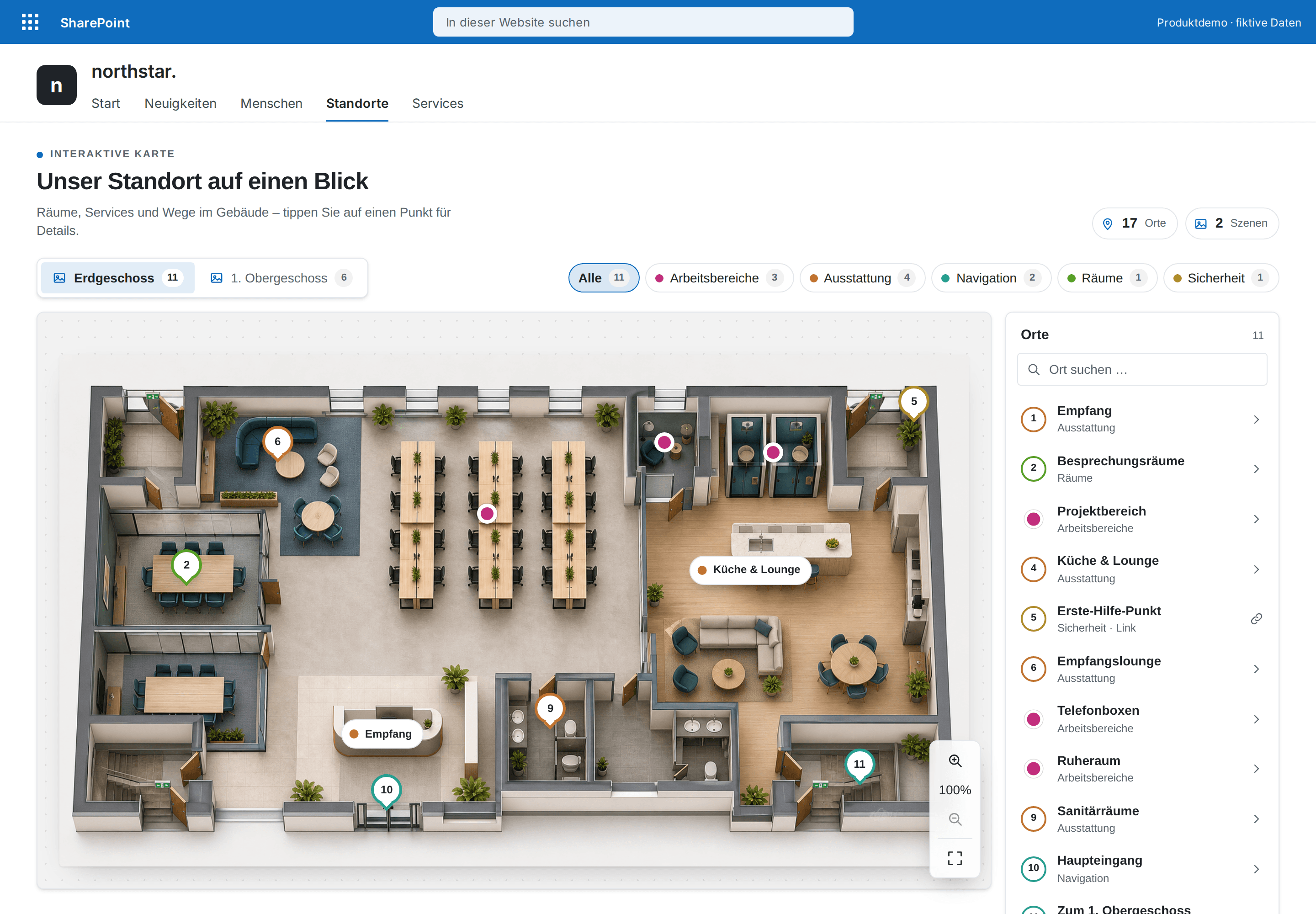 Interactive Image Map Pro — SharePoint web part, Light SharePoint theme